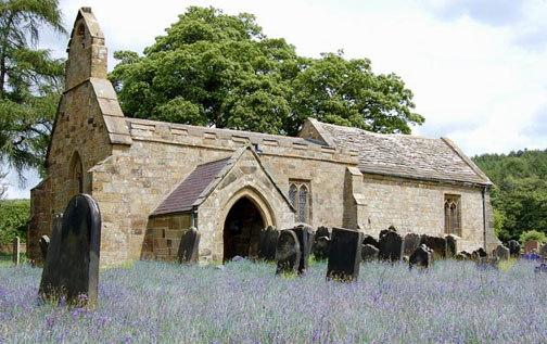 The isolated St. Mary's Church near Over Silton/photo by Denise Middleton, May 2007 